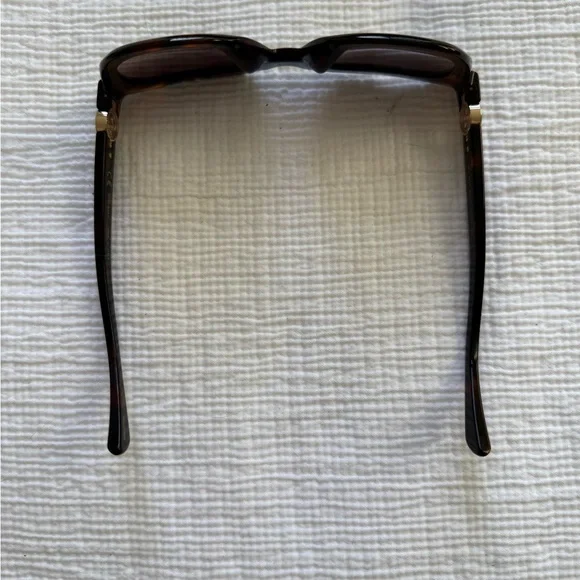 NWT Chopard Brown Sunglasses with Floating Diamonds and Gold Accents - Picture 12 of 13